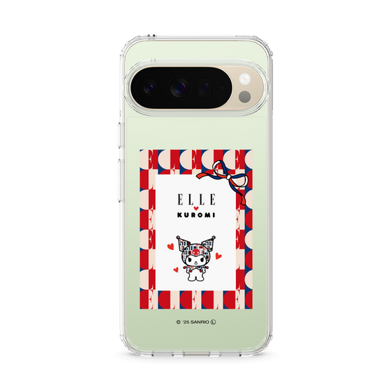 スリムプロテクションケース［ ELLE×マイメロディ＆クロミ - トリコロールカラーグラフィック4 ］