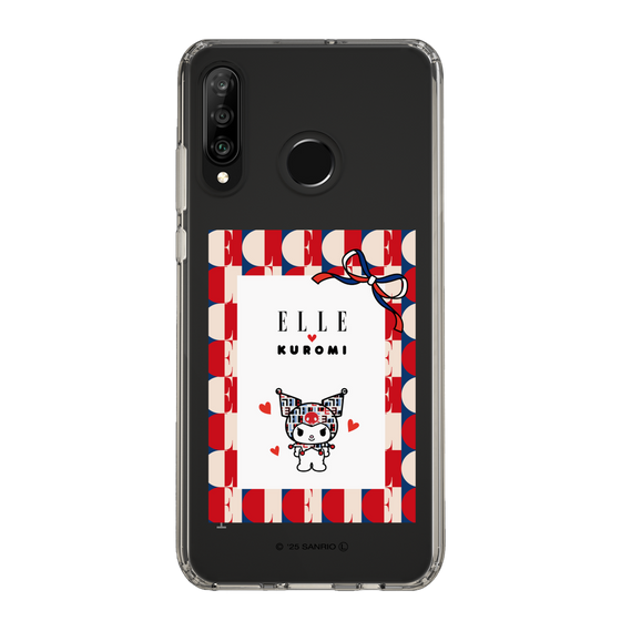 スリムプロテクションケース［ ELLE×マイメロディ＆クロミ - トリコロールカラーグラフィック4 ］