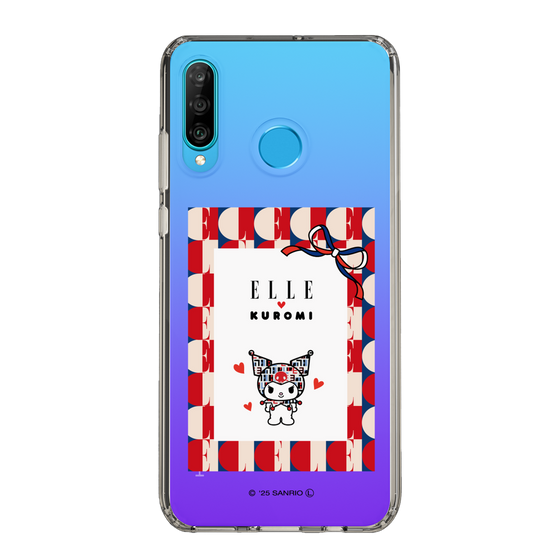 スリムプロテクションケース［ ELLE×マイメロディ＆クロミ - トリコロールカラーグラフィック4 ］