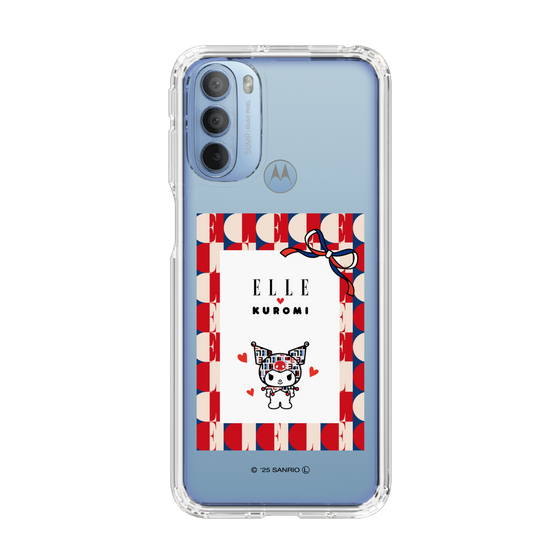 スリムプロテクションケース［ ELLE×マイメロディ＆クロミ - トリコロールカラーグラフィック4 ］