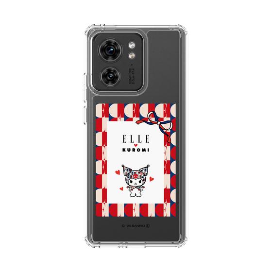 スリムプロテクションケース［ ELLE×マイメロディ＆クロミ - トリコロールカラーグラフィック4 ］