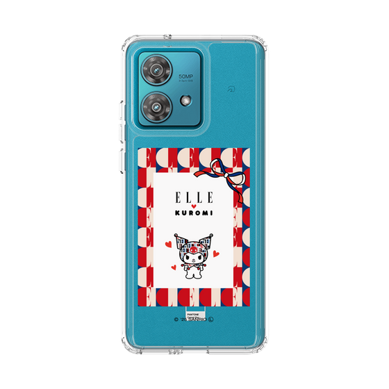 スリムプロテクションケース［ ELLE×マイメロディ＆クロミ - トリコロールカラーグラフィック4 ］