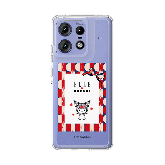 スリムプロテクションケース［ ELLE×マイメロディ＆クロミ - トリコロールカラーグラフィック4 ］
