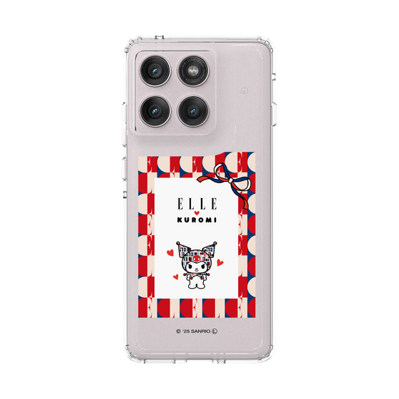 スリムプロテクションケース［ ELLE×マイメロディ＆クロミ - トリコロールカラーグラフィック4 ］