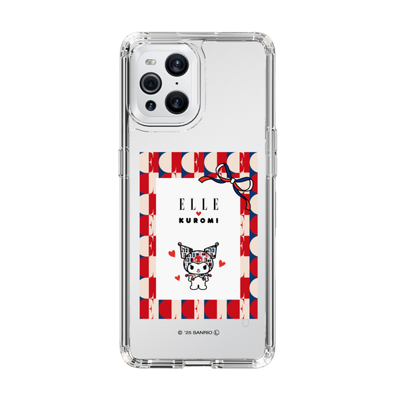 スリムプロテクションケース［ ELLE×マイメロディ＆クロミ - トリコロールカラーグラフィック4 ］