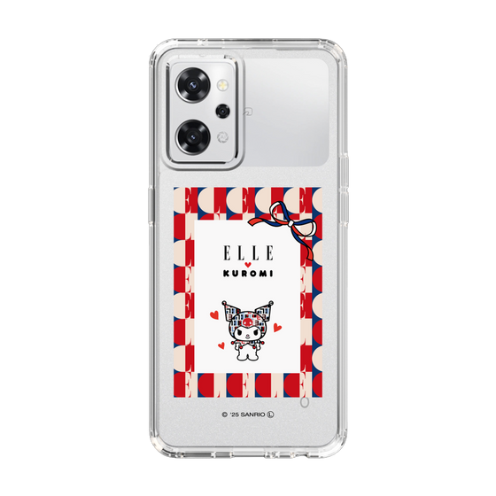 スリムプロテクションケース［ ELLE×マイメロディ＆クロミ - トリコロールカラーグラフィック4 ］