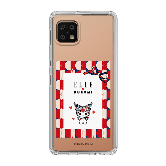 スリムプロテクションケース［ ELLE×マイメロディ＆クロミ - トリコロールカラーグラフィック4 ］