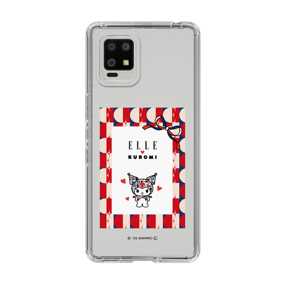 スリムプロテクションケース［ ELLE×マイメロディ＆クロミ - トリコロールカラーグラフィック4 ］