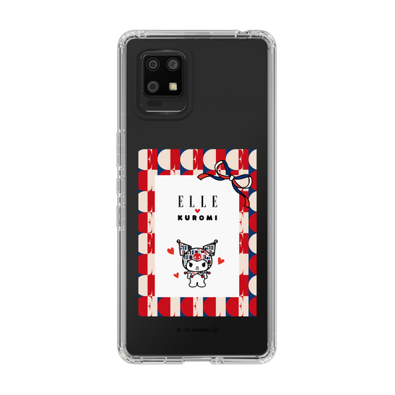 スリムプロテクションケース［ ELLE×マイメロディ＆クロミ - トリコロールカラーグラフィック4 ］