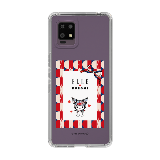 スリムプロテクションケース［ ELLE×マイメロディ＆クロミ - トリコロールカラーグラフィック4 ］