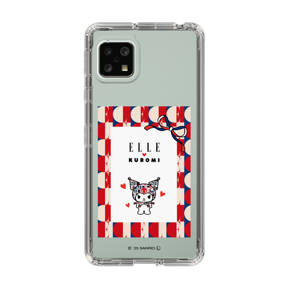 スリムプロテクションケース［ ELLE×マイメロディ＆クロミ - トリコロールカラーグラフィック4 ］