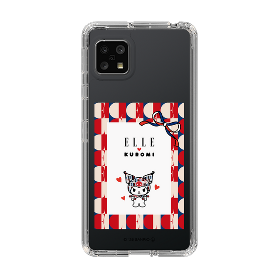 スリムプロテクションケース［ ELLE×マイメロディ＆クロミ - トリコロールカラーグラフィック4 ］