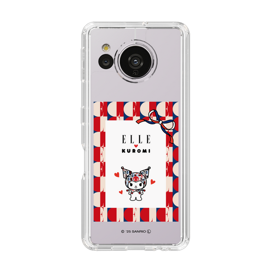 スリムプロテクションケース［ ELLE×マイメロディ＆クロミ - トリコロールカラーグラフィック4 ］