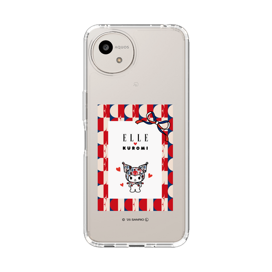 スリムプロテクションケース［ ELLE×マイメロディ＆クロミ - トリコロールカラーグラフィック4 ］