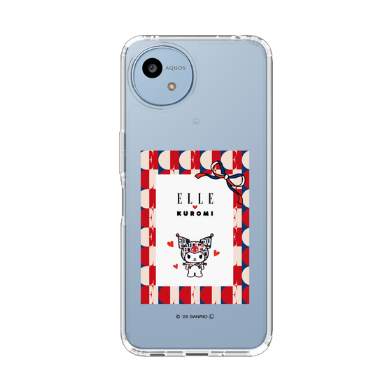 スリムプロテクションケース［ ELLE×マイメロディ＆クロミ - トリコロールカラーグラフィック4 ］