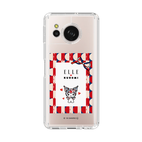 スリムプロテクションケース［ ELLE×マイメロディ＆クロミ - トリコロールカラーグラフィック4 ］