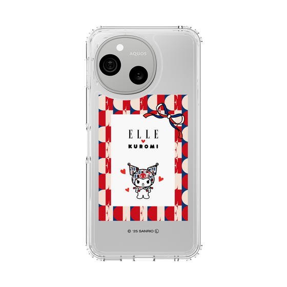 スリムプロテクションケース［ ELLE×マイメロディ＆クロミ - トリコロールカラーグラフィック4 ］