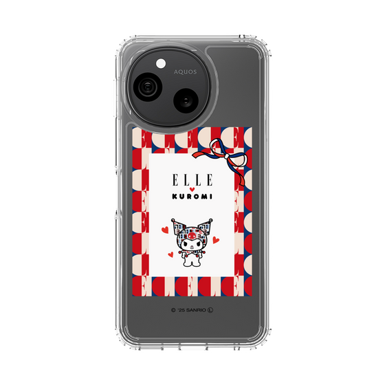 スリムプロテクションケース［ ELLE×マイメロディ＆クロミ - トリコロールカラーグラフィック4 ］