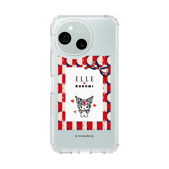 スリムプロテクションケース［ ELLE×マイメロディ＆クロミ - トリコロールカラーグラフィック4 ］