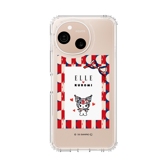 スリムプロテクションケース［ ELLE×マイメロディ＆クロミ - トリコロールカラーグラフィック4 ］