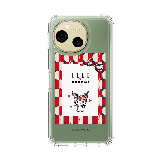 スリムプロテクションケース［ ELLE×マイメロディ＆クロミ - トリコロールカラーグラフィック4 ］