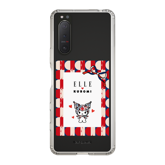 スリムプロテクションケース［ ELLE×マイメロディ＆クロミ - トリコロールカラーグラフィック4 ］