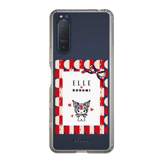 スリムプロテクションケース［ ELLE×マイメロディ＆クロミ - トリコロールカラーグラフィック4 ］