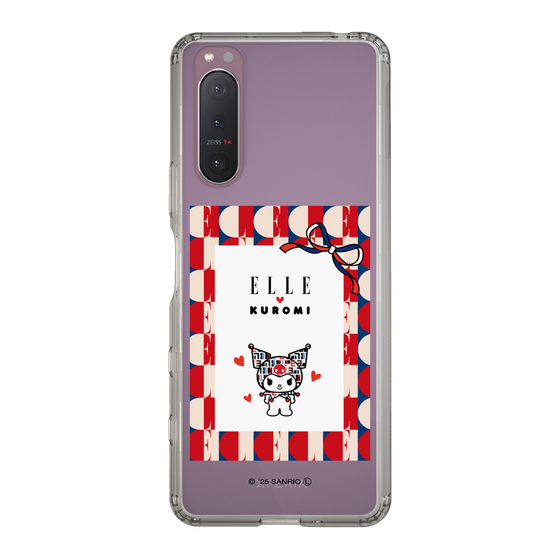 スリムプロテクションケース［ ELLE×マイメロディ＆クロミ - トリコロールカラーグラフィック4 ］