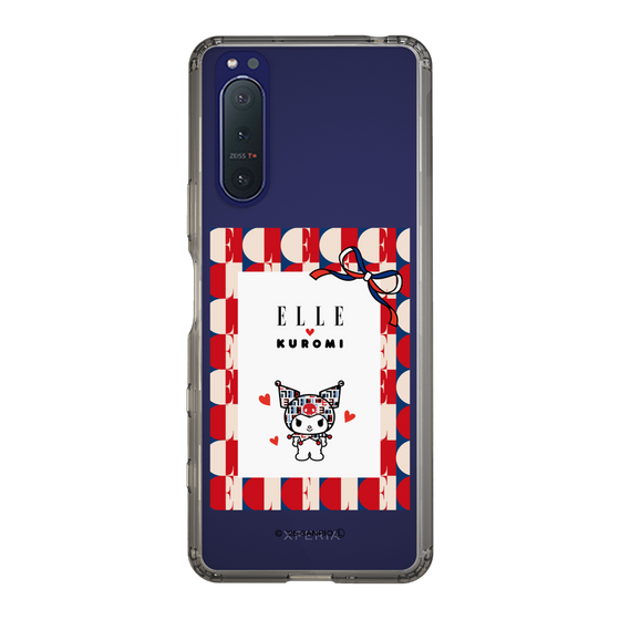 スリムプロテクションケース［ ELLE×マイメロディ＆クロミ - トリコロールカラーグラフィック4 ］