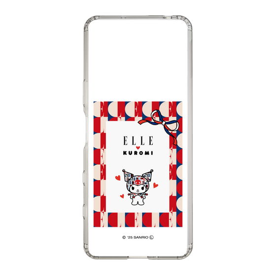 スリムプロテクションケース［ ELLE×マイメロディ＆クロミ - トリコロールカラーグラフィック4 ］