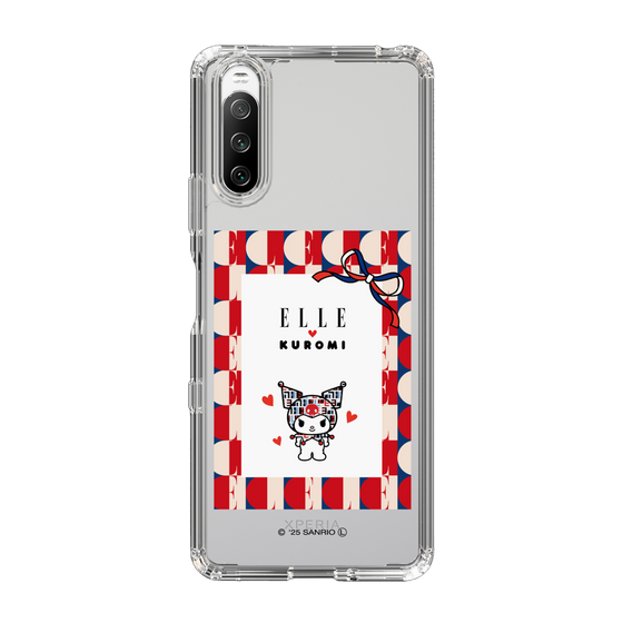 スリムプロテクションケース［ ELLE×マイメロディ＆クロミ - トリコロールカラーグラフィック4 ］