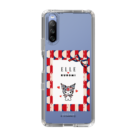 スリムプロテクションケース［ ELLE×マイメロディ＆クロミ - トリコロールカラーグラフィック4 ］