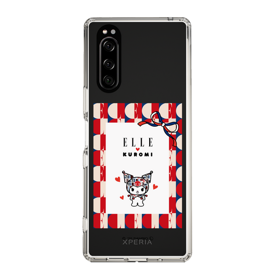スリムプロテクションケース［ ELLE×マイメロディ＆クロミ - トリコロールカラーグラフィック4 ］