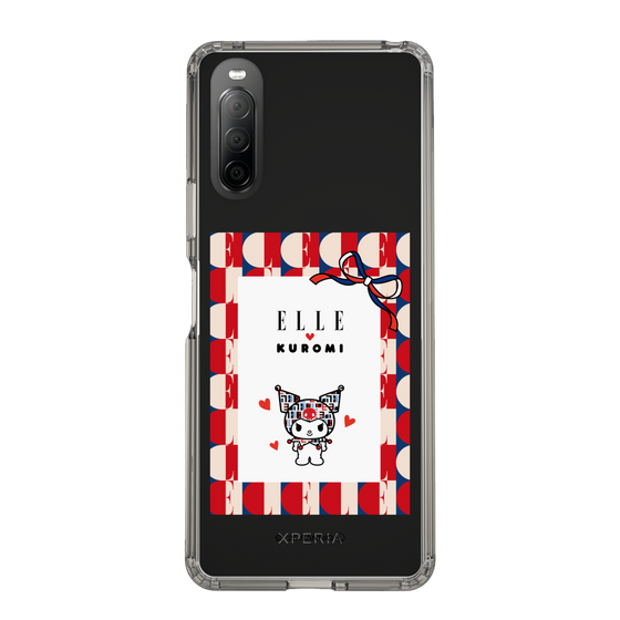 スリムプロテクションケース［ ELLE×マイメロディ＆クロミ - トリコロールカラーグラフィック4 ］
