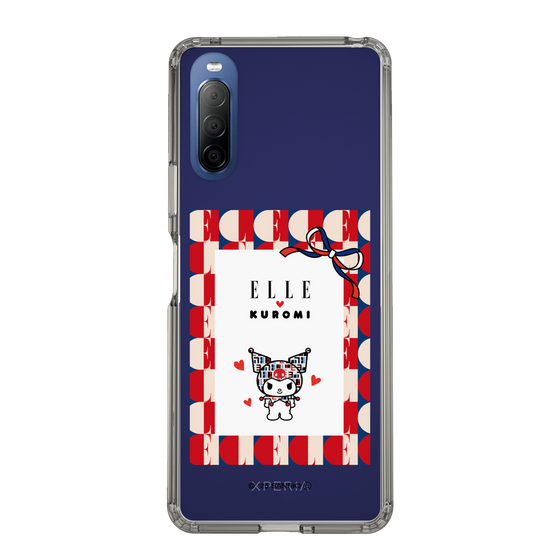 スリムプロテクションケース［ ELLE×マイメロディ＆クロミ - トリコロールカラーグラフィック4 ］