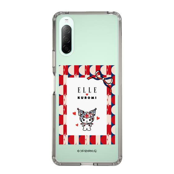 スリムプロテクションケース［ ELLE×マイメロディ＆クロミ - トリコロールカラーグラフィック4 ］