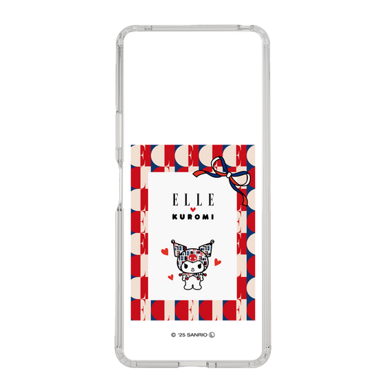 スリムプロテクションケース［ ELLE×マイメロディ＆クロミ - トリコロールカラーグラフィック4 ］