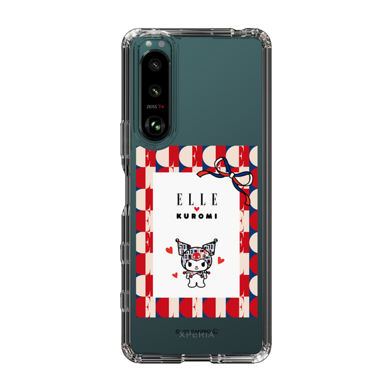 スリムプロテクションケース［ ELLE×マイメロディ＆クロミ - トリコロールカラーグラフィック4 ］