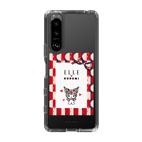 スリムプロテクションケース［ ELLE×マイメロディ＆クロミ - トリコロールカラーグラフィック4 ］