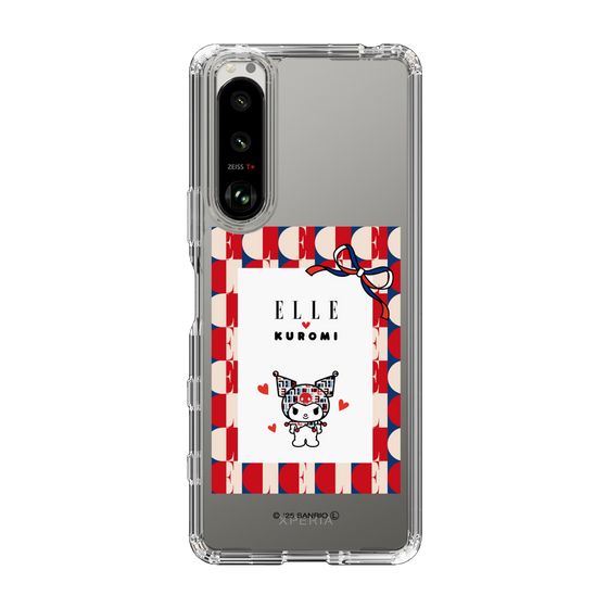 スリムプロテクションケース［ ELLE×マイメロディ＆クロミ - トリコロールカラーグラフィック4 ］