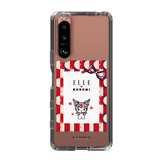 スリムプロテクションケース［ ELLE×マイメロディ＆クロミ - トリコロールカラーグラフィック4 ］