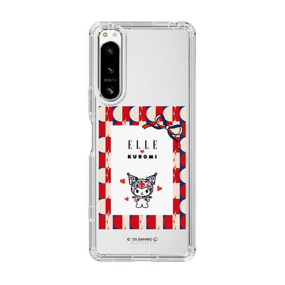 スリムプロテクションケース［ ELLE×マイメロディ＆クロミ - トリコロールカラーグラフィック4 ］