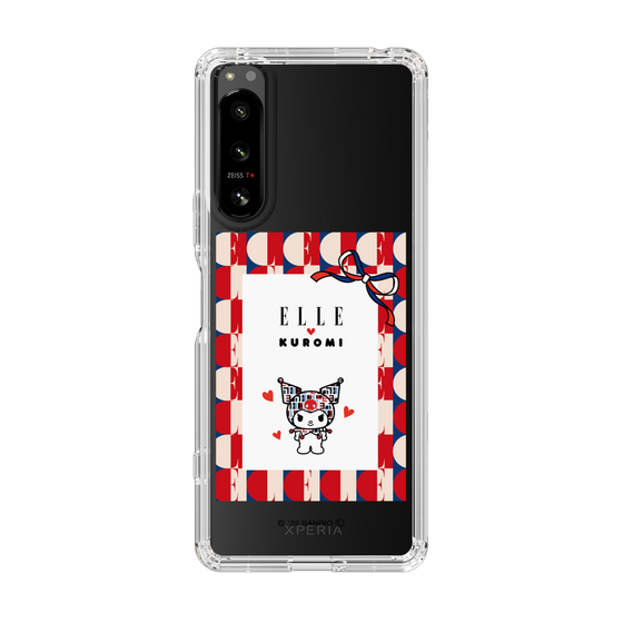 スリムプロテクションケース［ ELLE×マイメロディ＆クロミ - トリコロールカラーグラフィック4 ］