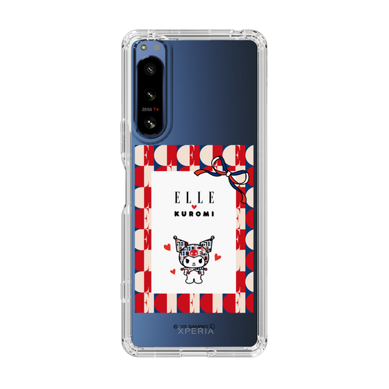 スリムプロテクションケース［ ELLE×マイメロディ＆クロミ - トリコロールカラーグラフィック4 ］
