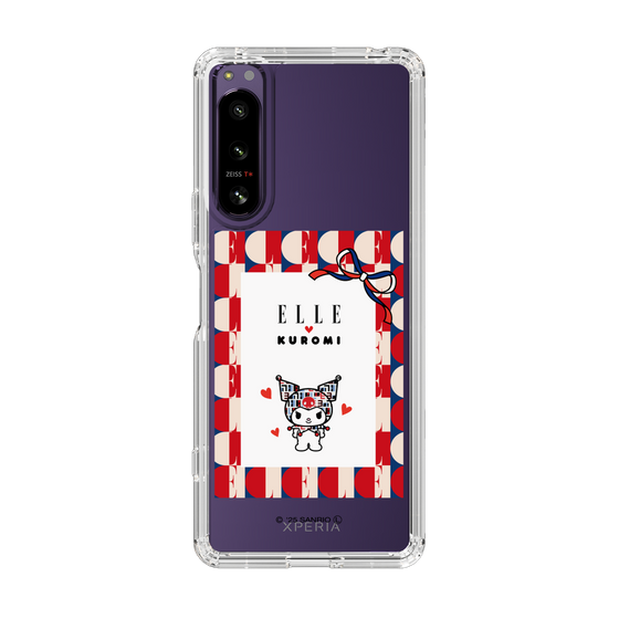スリムプロテクションケース［ ELLE×マイメロディ＆クロミ - トリコロールカラーグラフィック4 ］