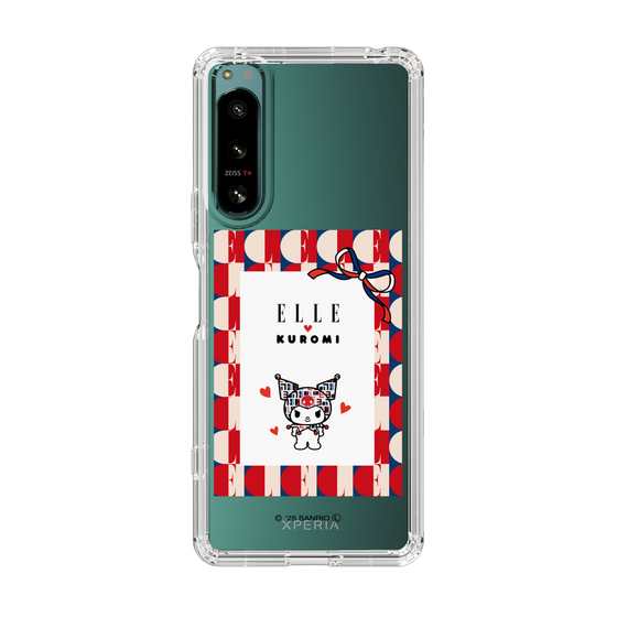 スリムプロテクションケース［ ELLE×マイメロディ＆クロミ - トリコロールカラーグラフィック4 ］