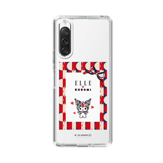 スリムプロテクションケース［ ELLE×マイメロディ＆クロミ - トリコロールカラーグラフィック4 ］