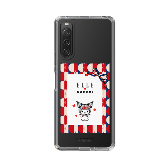 スリムプロテクションケース［ ELLE×マイメロディ＆クロミ - トリコロールカラーグラフィック4 ］
