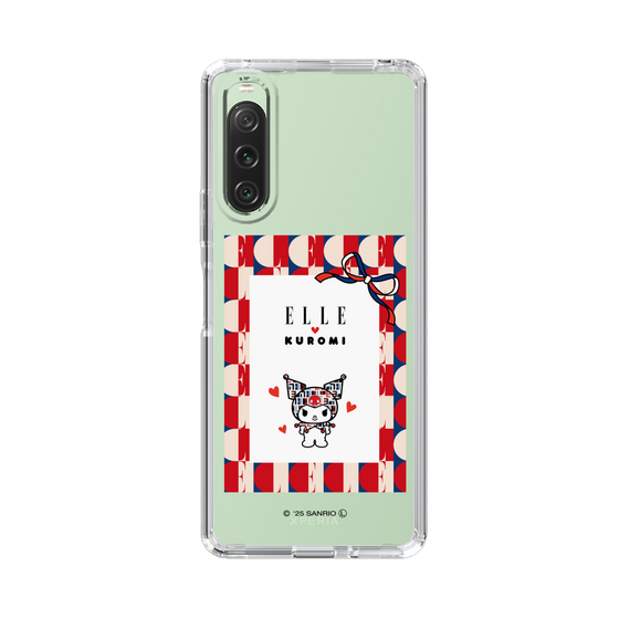 スリムプロテクションケース［ ELLE×マイメロディ＆クロミ - トリコロールカラーグラフィック4 ］