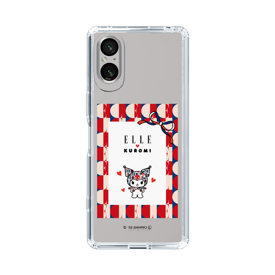 スリムプロテクションケース［ ELLE×マイメロディ＆クロミ - トリコロールカラーグラフィック4 ］